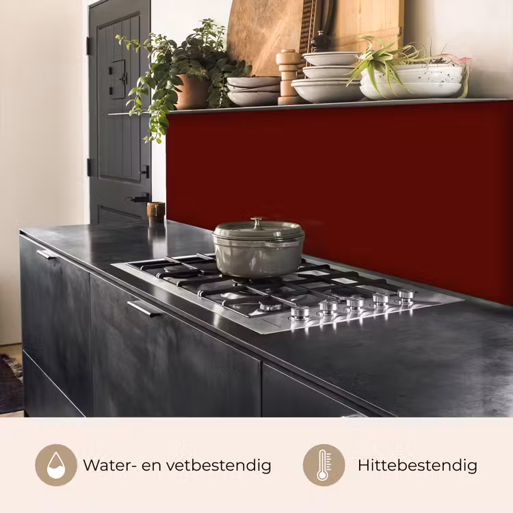 Keuken achterwand - Burnt - Mahogany - Rood — 5