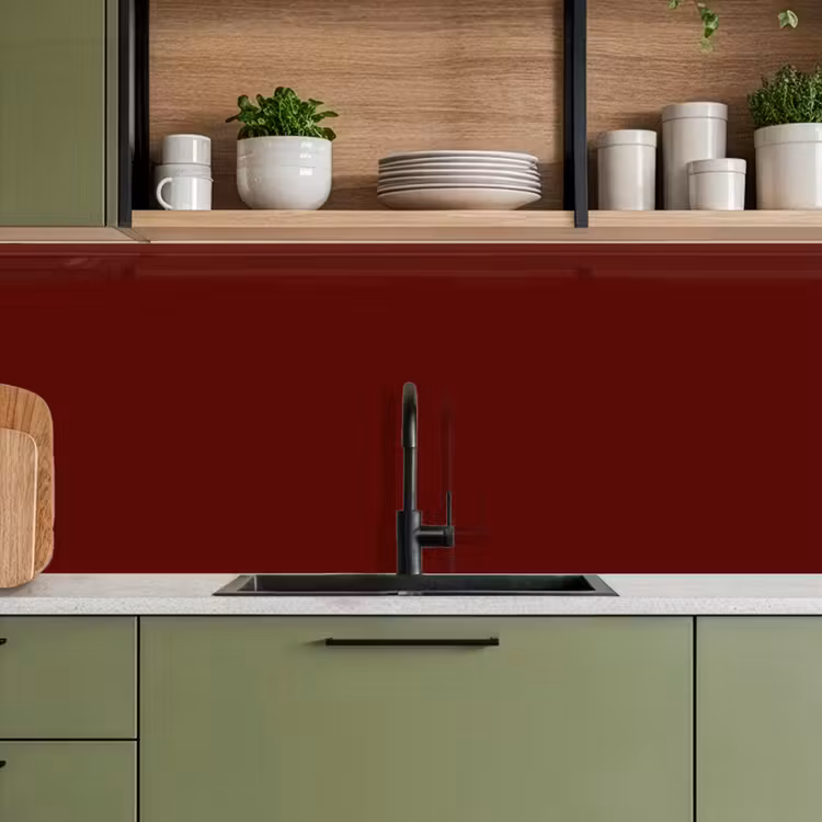 Keuken achterwand - Burnt - Mahogany - Rood — 8