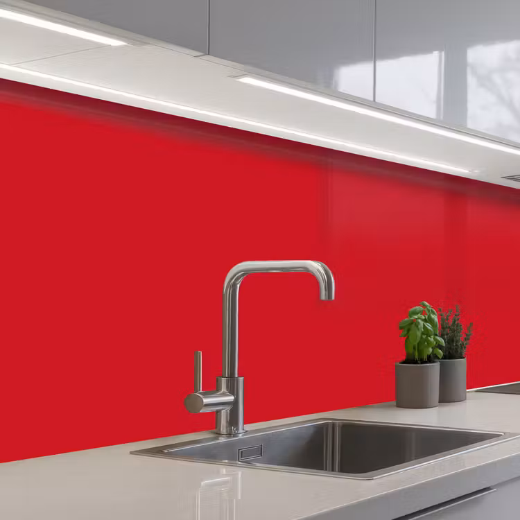 Keuken achterwand - Crimson - Velvet - Rood — 2