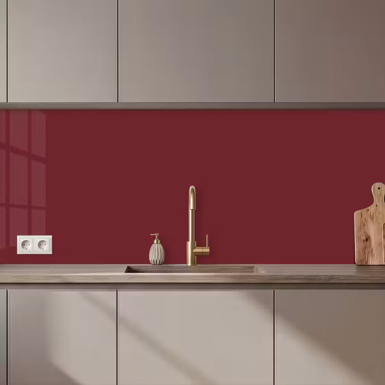 Keuken achterwand - Dark - Garnet - Rood — 1