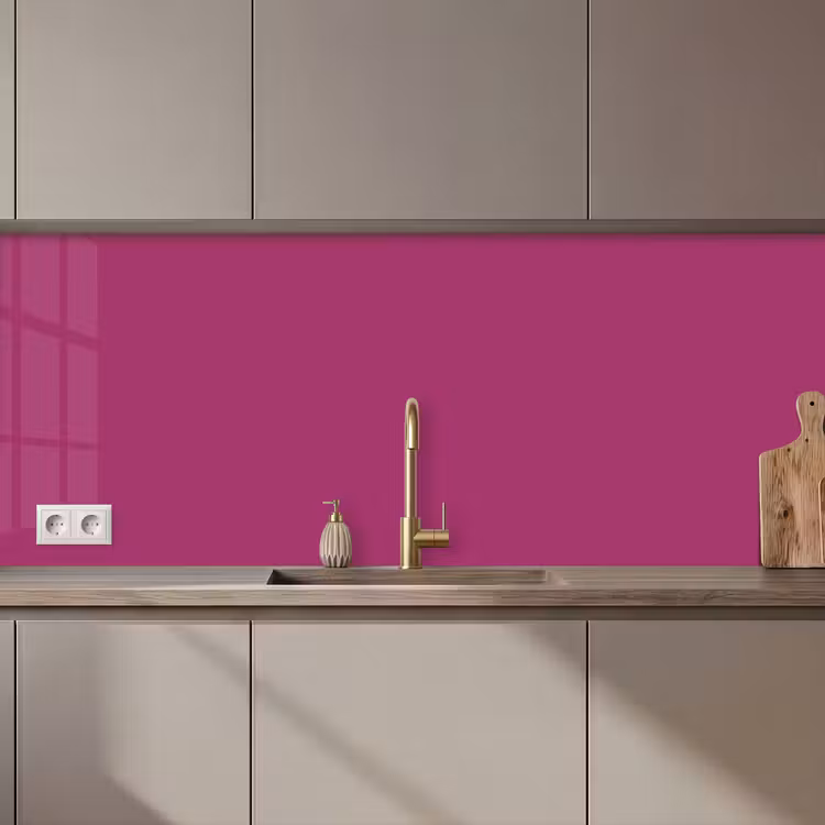 Keuken achterwand - Deep - Magenta - Paars — 1