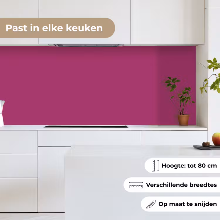Keuken achterwand - Deep - Magenta - Paars — 7