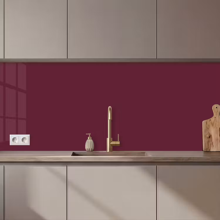 Keuken achterwand - Deep - Plum - Paars — 1