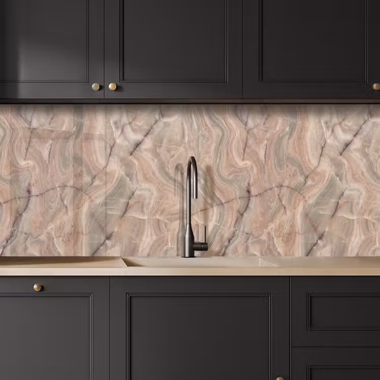 Keuken achterwand - Marmer - Patroon - Abstract - Beige - Groen — 6