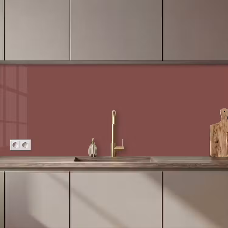 Keuken achterwand - Muted - Raisin - Rood — 1