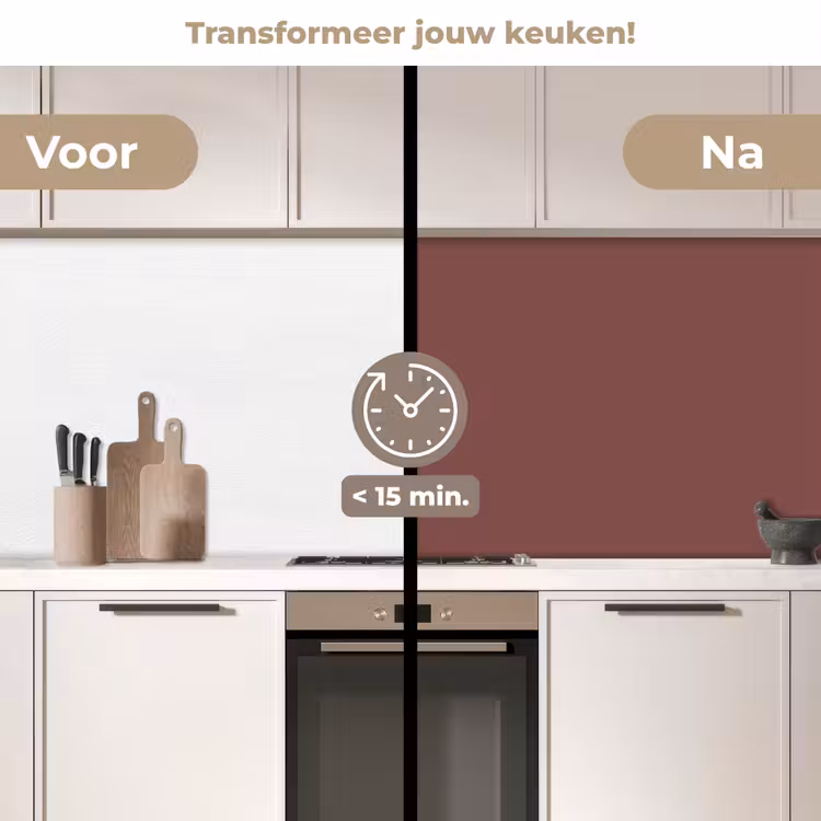Keuken achterwand - Muted - Raisin - Rood — 3