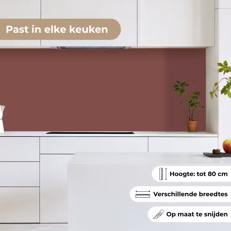 Keuken achterwand - Muted - Raisin - Rood — 7