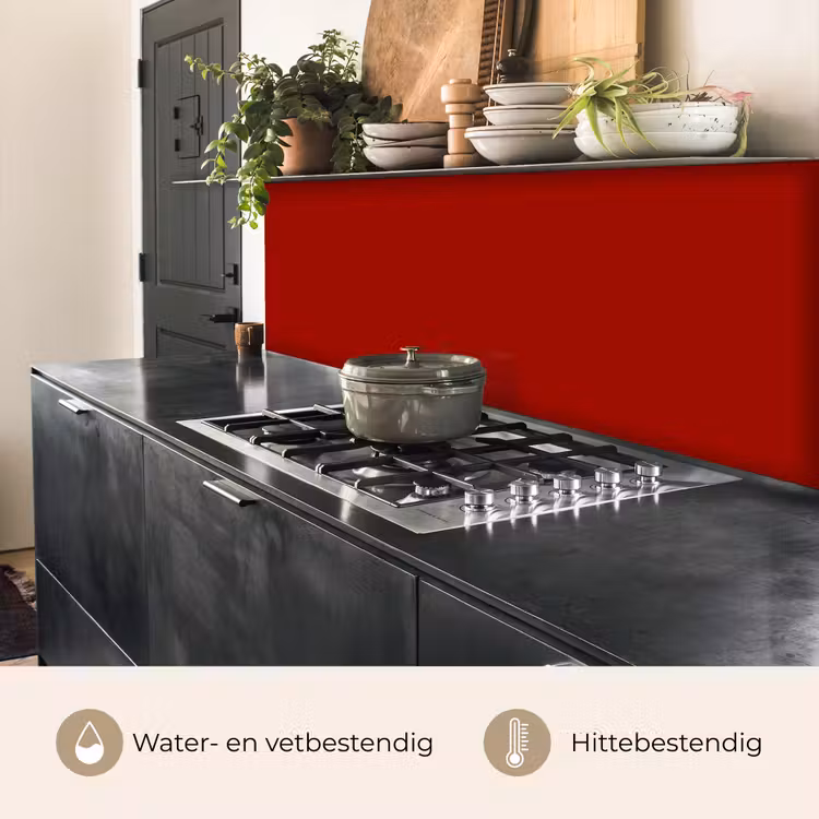 Keuken achterwand - Oxblood - Maroon - Rood — 5