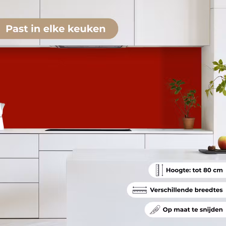 Keuken achterwand - Oxblood - Maroon - Rood — 7