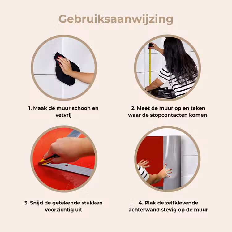 Keuken achterwand - Oxblood - Maroon - Rood — 9