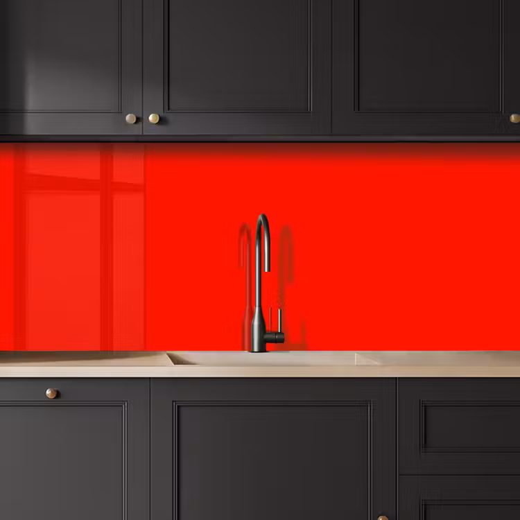 Keuken achterwand - Vibrant - Vermilion - Rood — 6