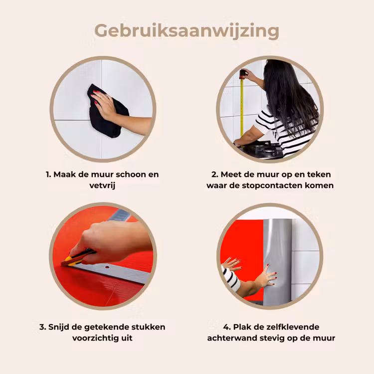 Keuken achterwand - Vibrant - Vermilion - Rood — 9