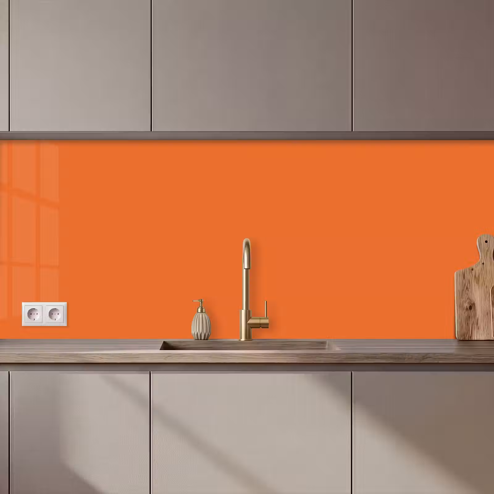 Keuken achterwand - Burnt - Sienna - Oranje — 1