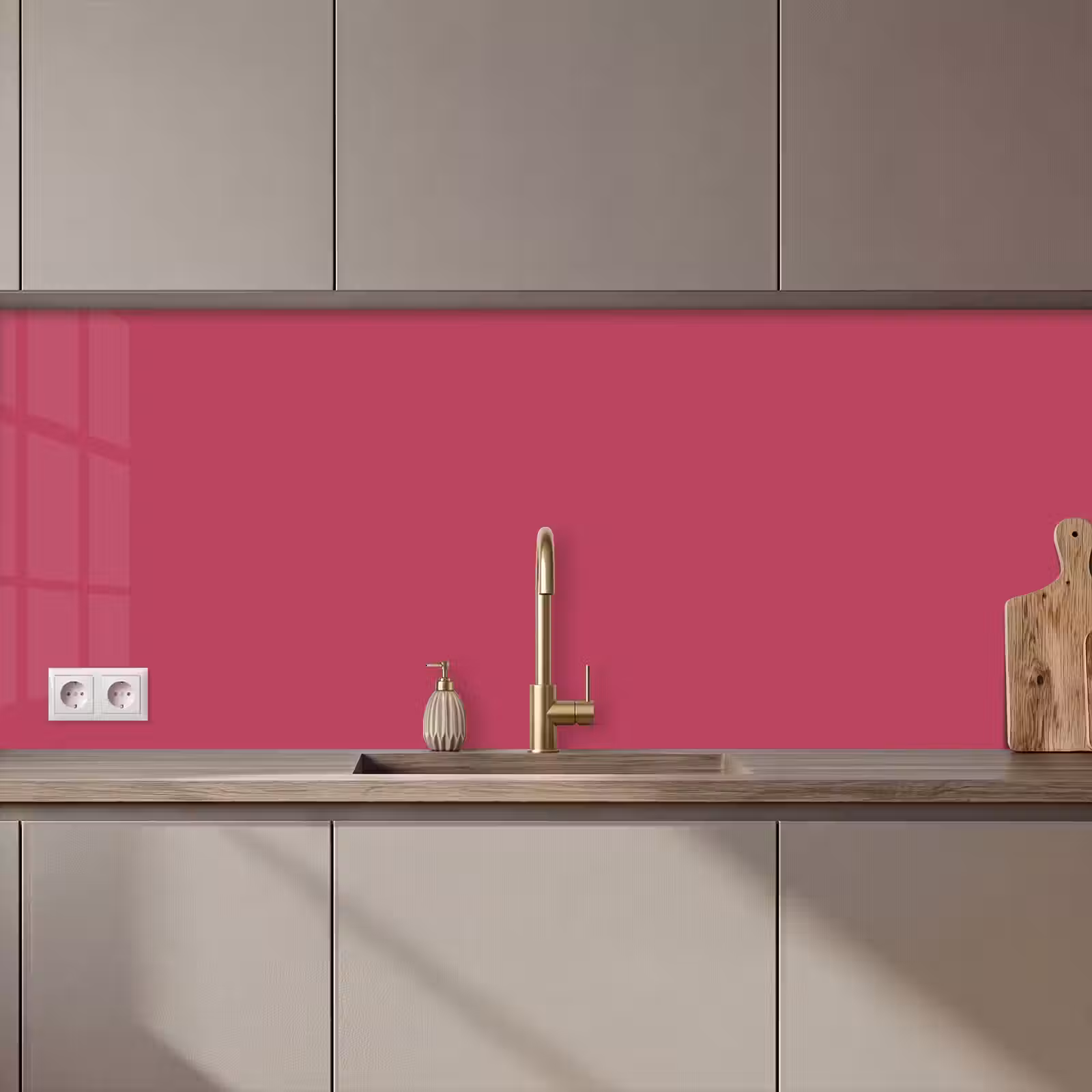 Keuken achterwand - Deep - Berry - Rood — 1
