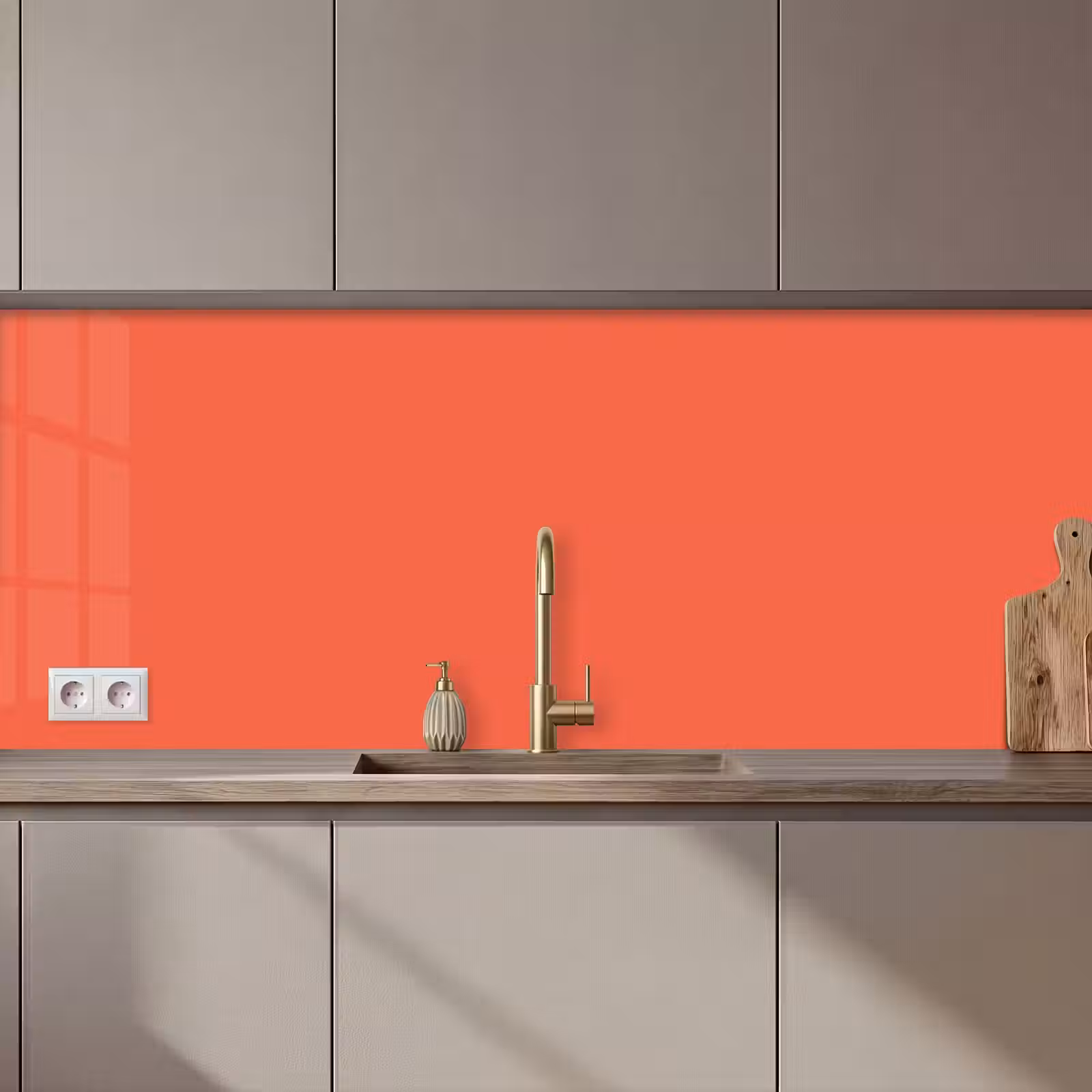 Keuken achterwand - Sunset - Salmon - Oranje — 1