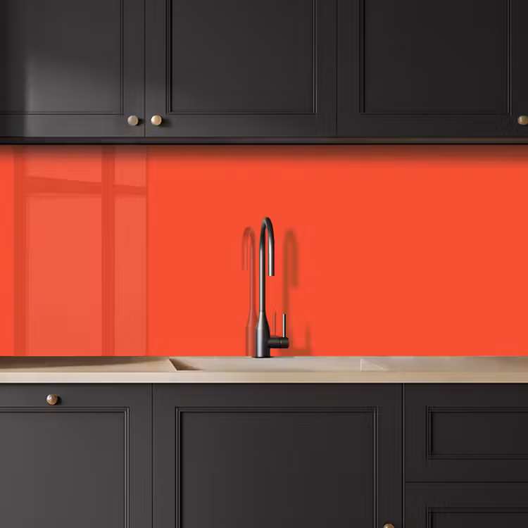 Keuken achterwand - Burnt - Coral - Oranje — 6