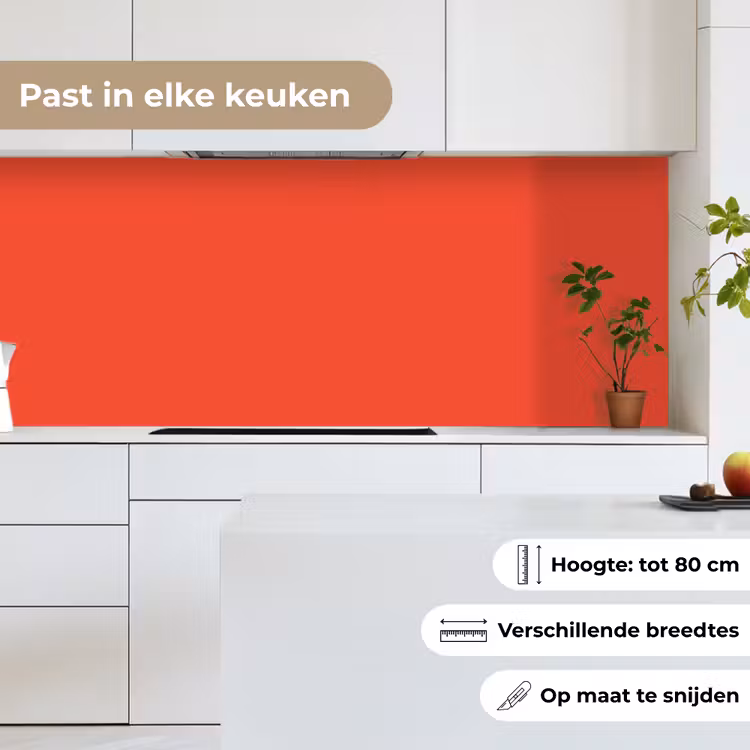 Keuken achterwand - Burnt - Coral - Oranje — 7