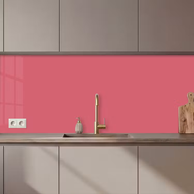 Keuken achterwand - Crimson - Rose - Roze — 1