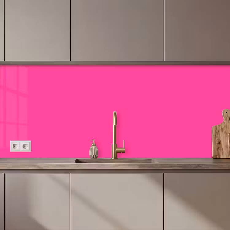 Keuken achterwand - Electric - Magenta - Roze — 1