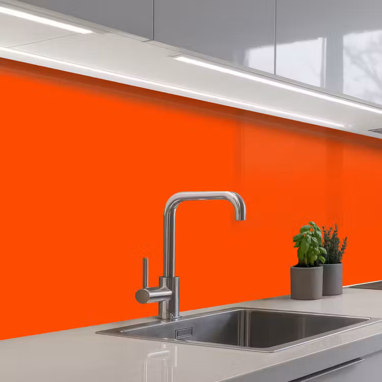 Keuken achterwand - Fiery - Tangerine - Oranje — 2