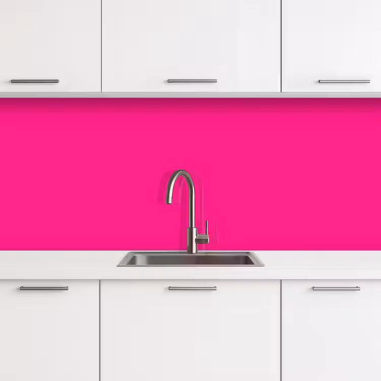 Keuken achterwand - Hot - Fuchsia - Roze — 4