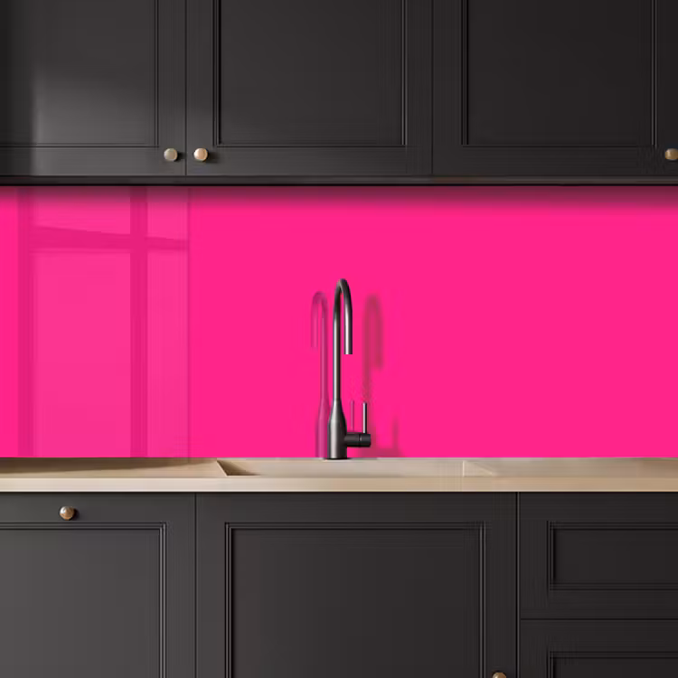 Keuken achterwand - Hot - Fuchsia - Roze — 6