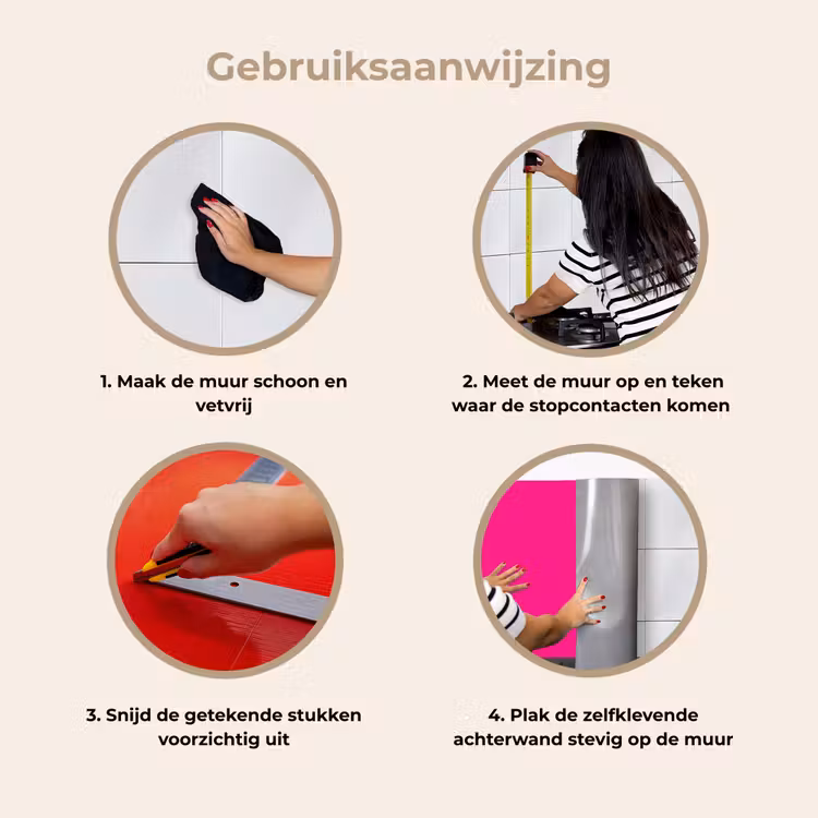 Keuken achterwand - Hot - Fuchsia - Roze — 9