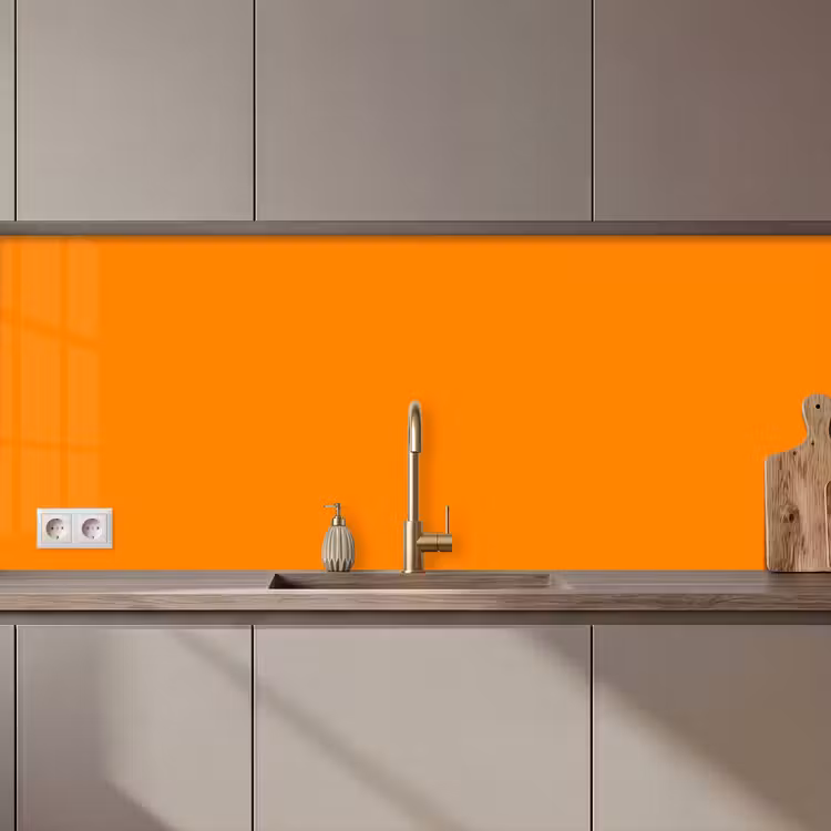 Keuken achterwand - Marigold - Glow - Oranje — 1
