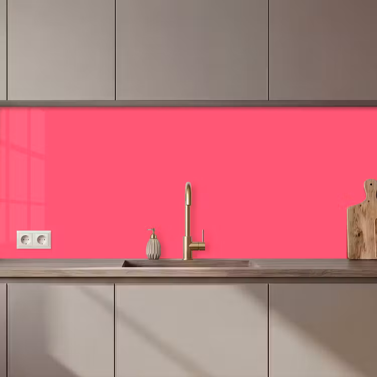 Keuken achterwand - Neon - Flamingo - Roze — 1