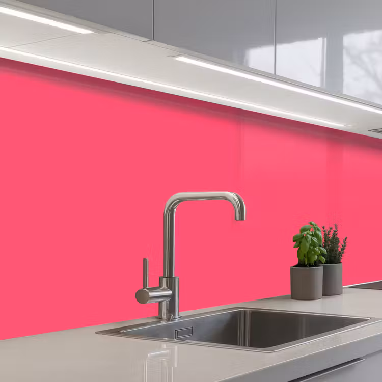 Keuken achterwand - Neon - Flamingo - Roze — 2