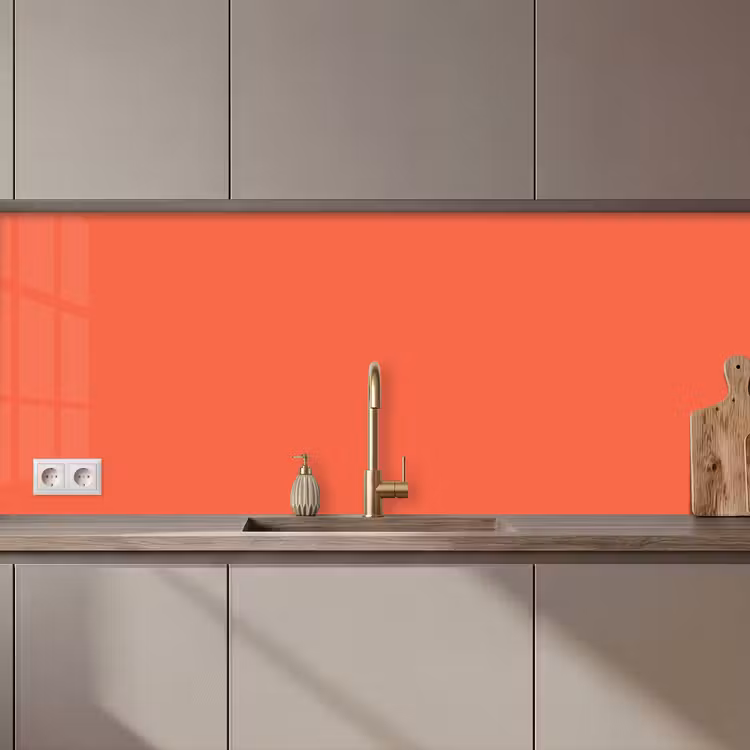 Keuken achterwand - Sunset - Salmon - Oranje — 1