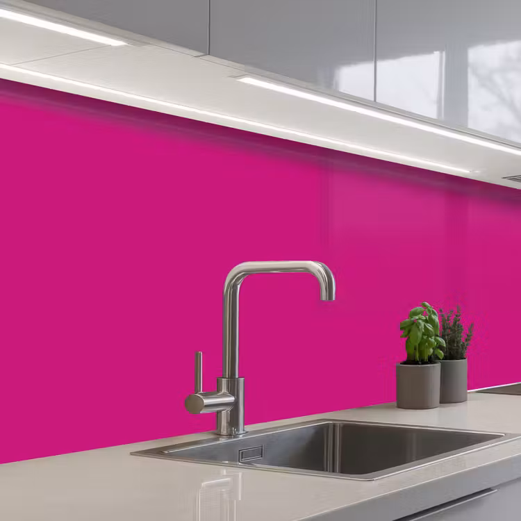 Keuken achterwand - Velvet - Magenta - Roze — 2