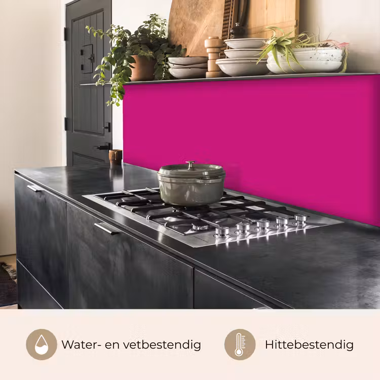 Keuken achterwand - Velvet - Magenta - Roze — 5