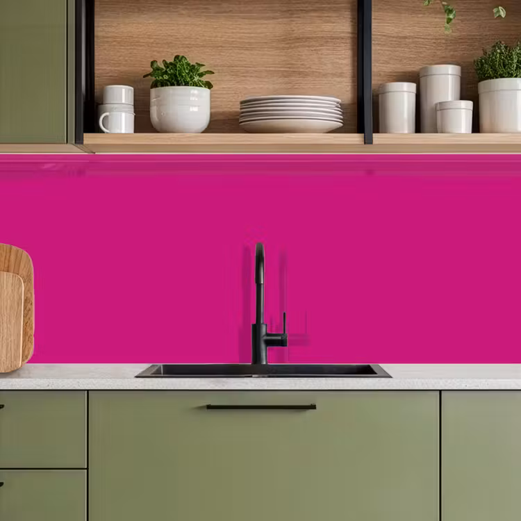 Keuken achterwand - Velvet - Magenta - Roze — 8