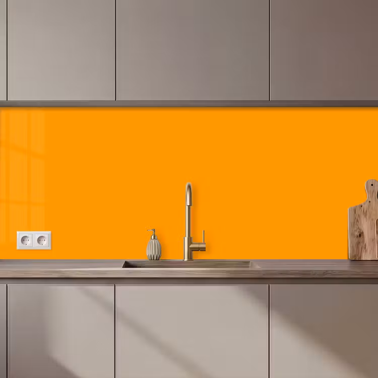 Keuken achterwand - Warm - Ochre - Oranje — 1