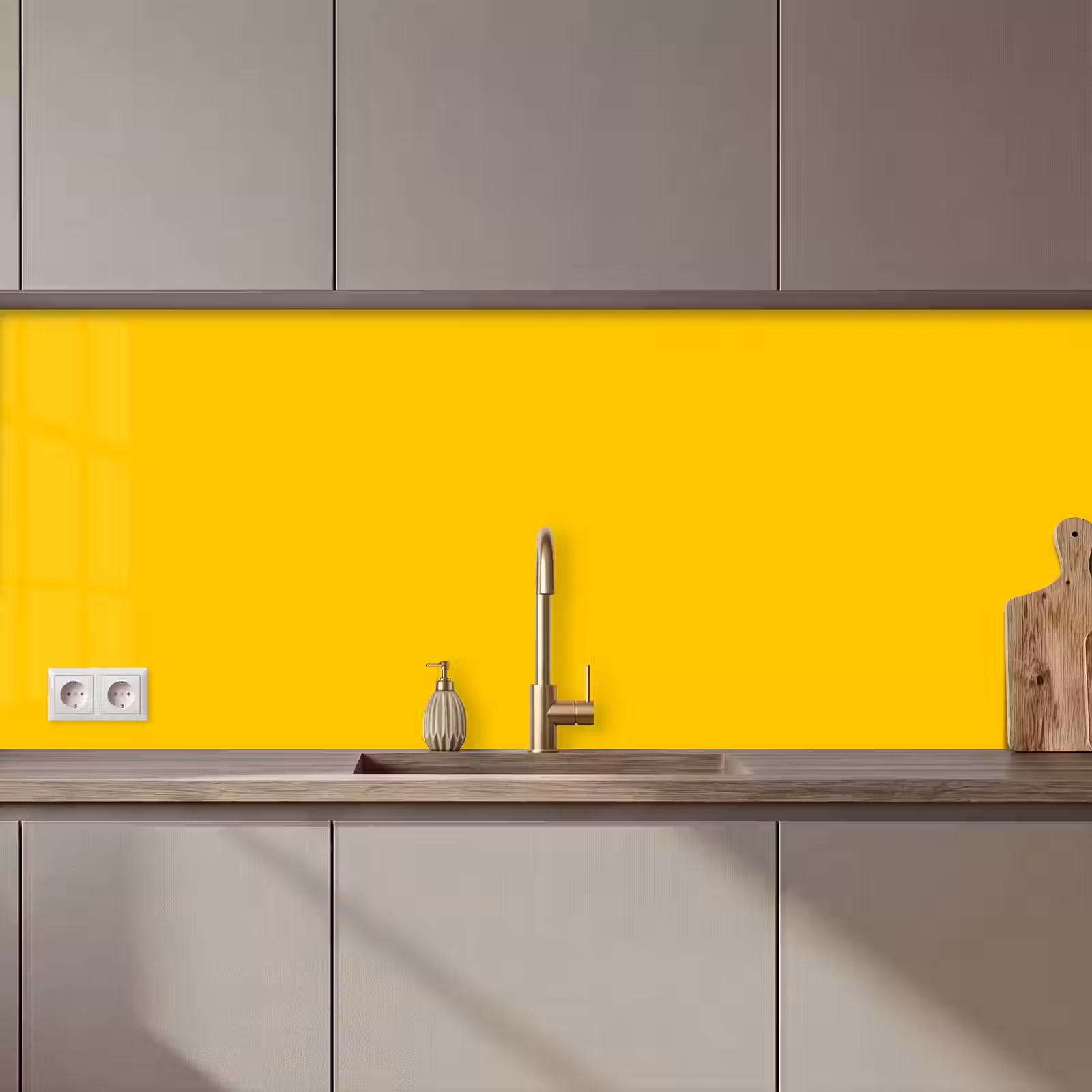 Keuken achterwand - Antique - Gold - Geel — 1