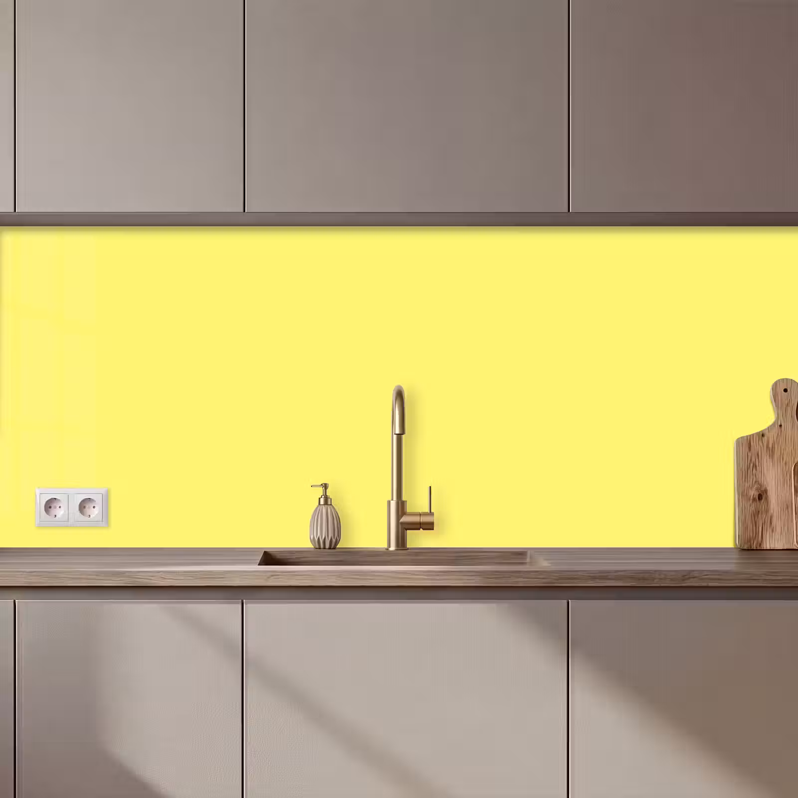 Keuken achterwand - Buttery - Beige - Geel — 1