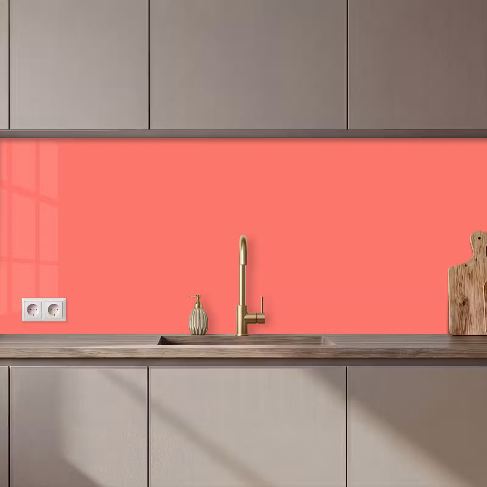 Keuken achterwand - Coral - Punch - Koraal — 1