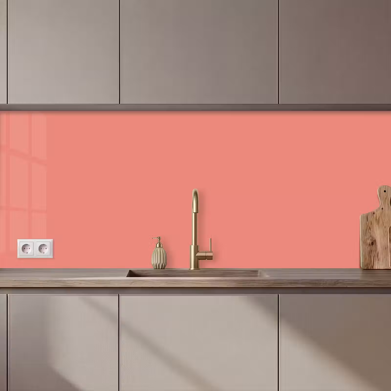 Keuken achterwand - Dusty - Peach - Koraal — 1
