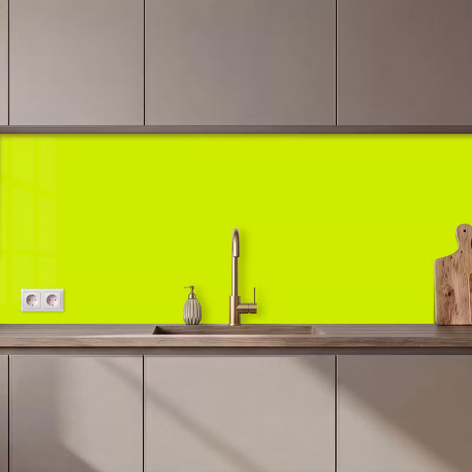 Keuken achterwand - Electric - Lemon - Geel — 1