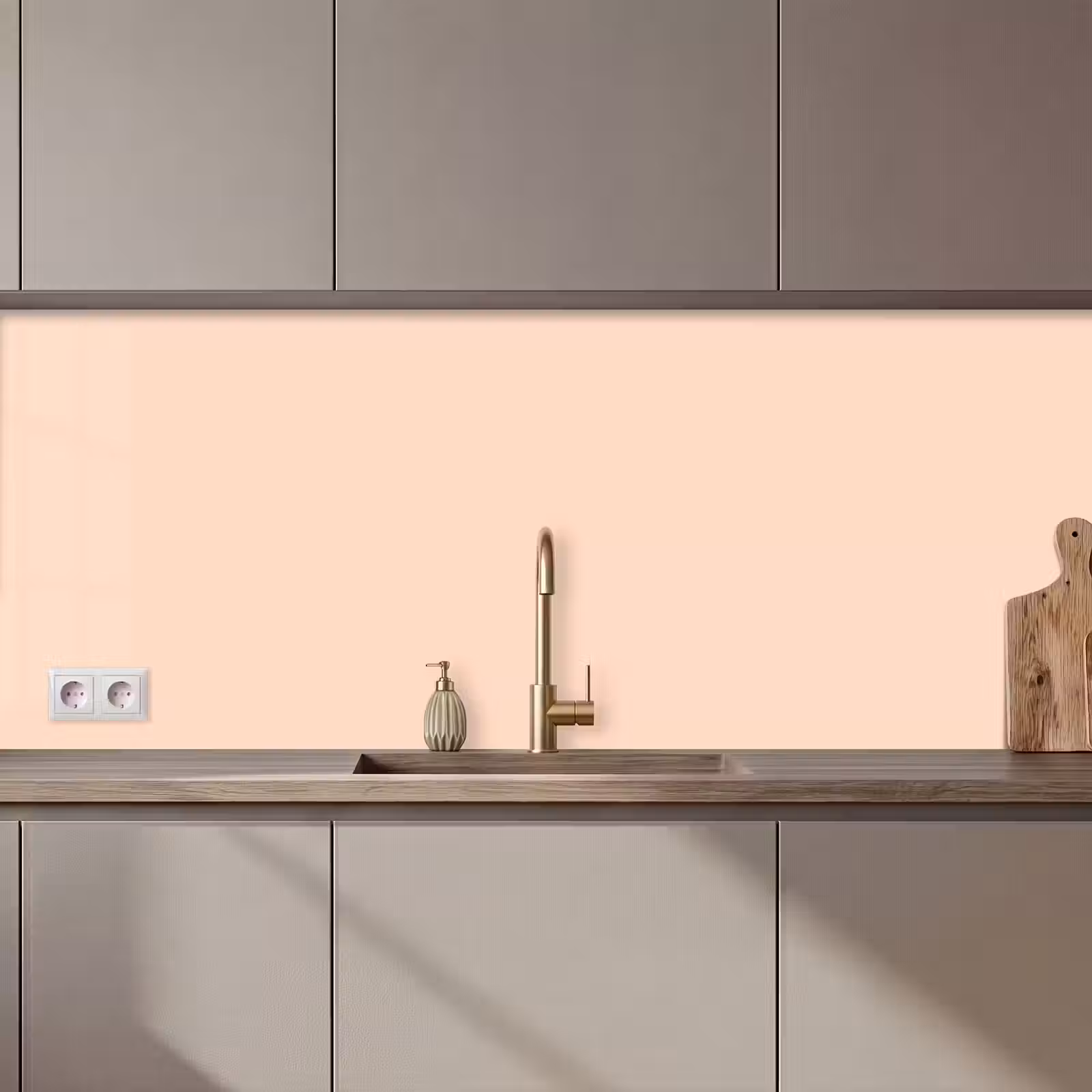 Keuken achterwand - Pale - Peach - Nude — 1
