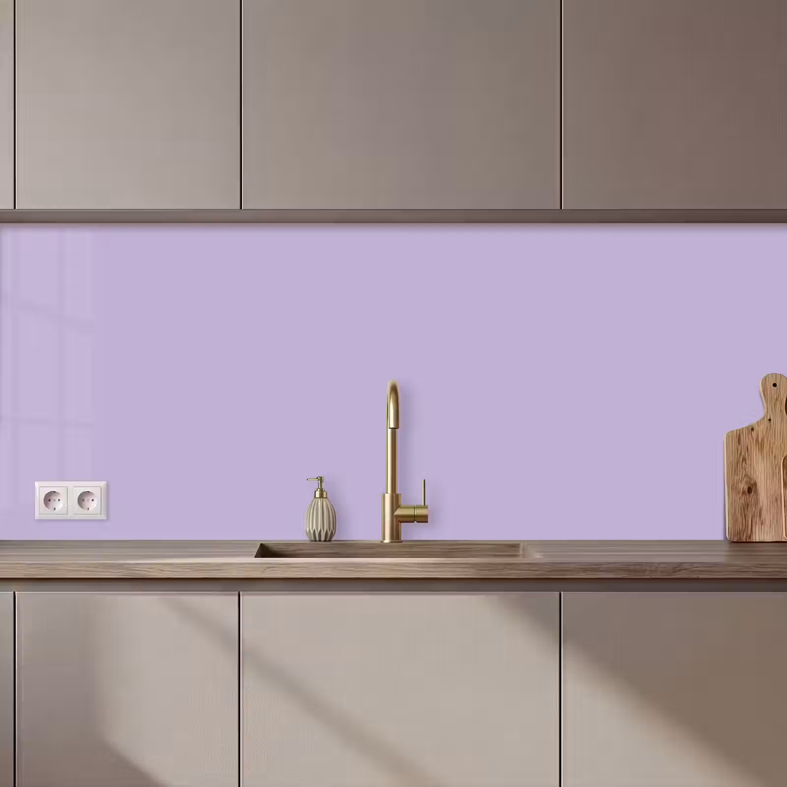 Keuken achterwand - Pastel - Lilac - Paars — 1