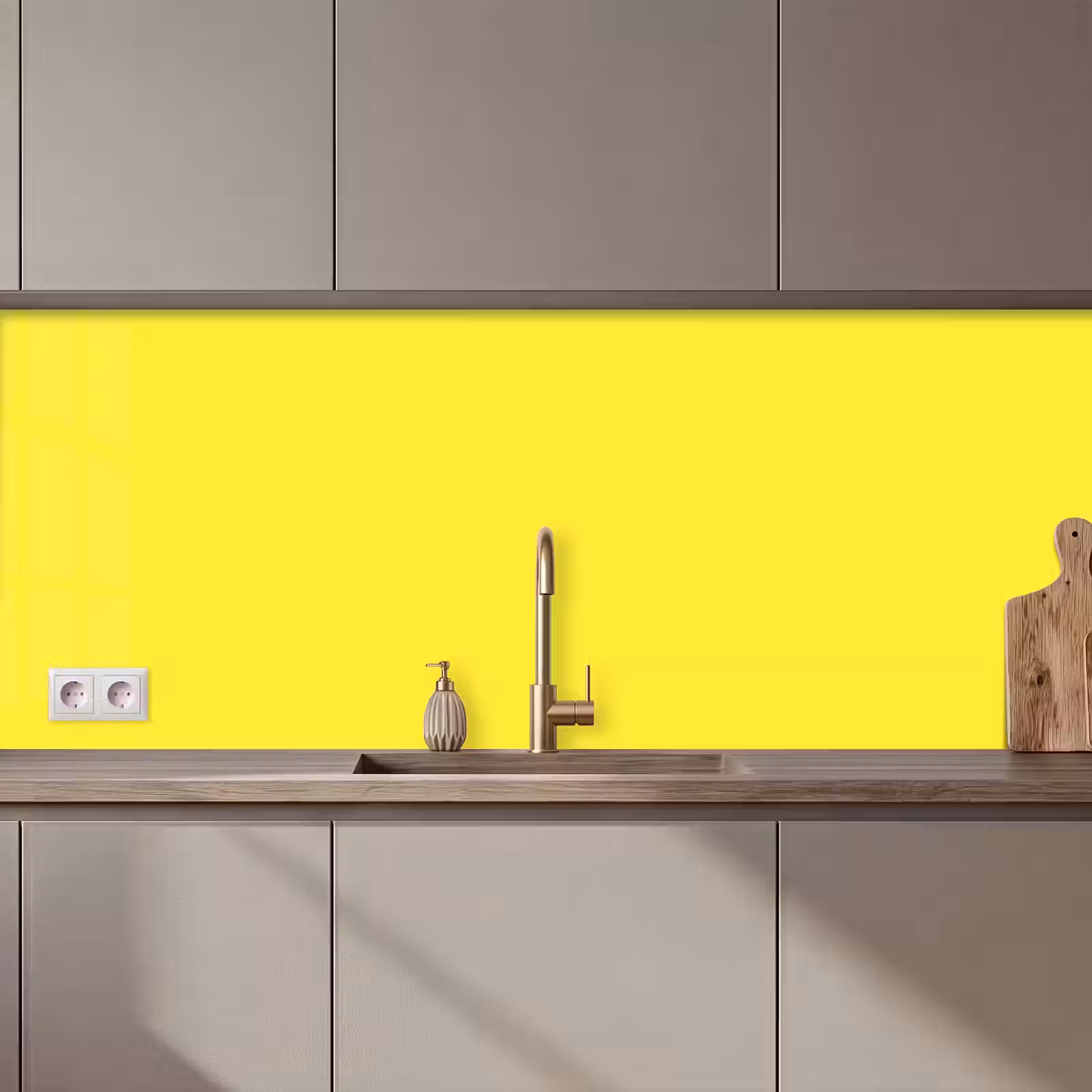 Keuken achterwand - Soft - Custard - Geel — 1