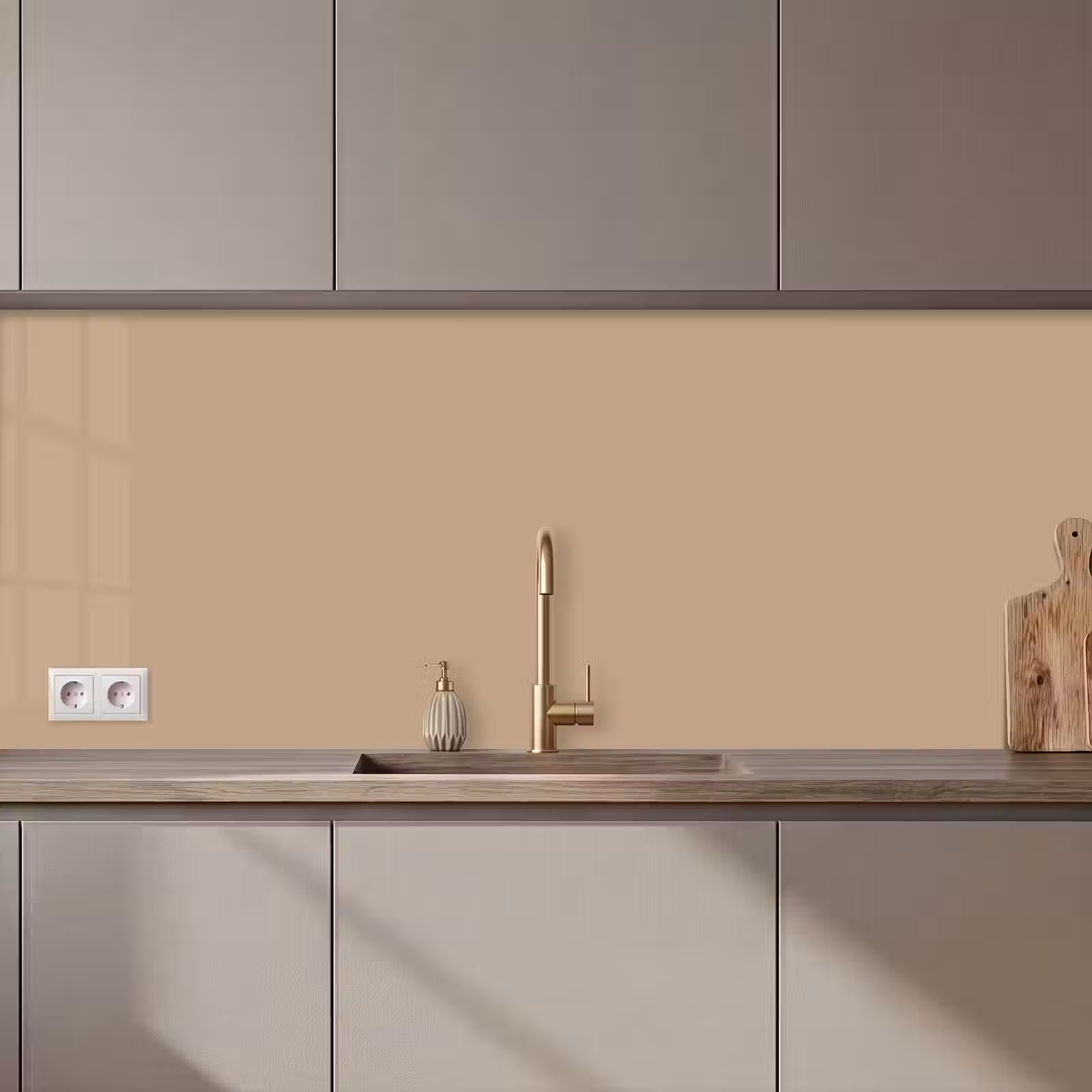 Keuken achterwand - Soft - Taupe - Bruin — 1