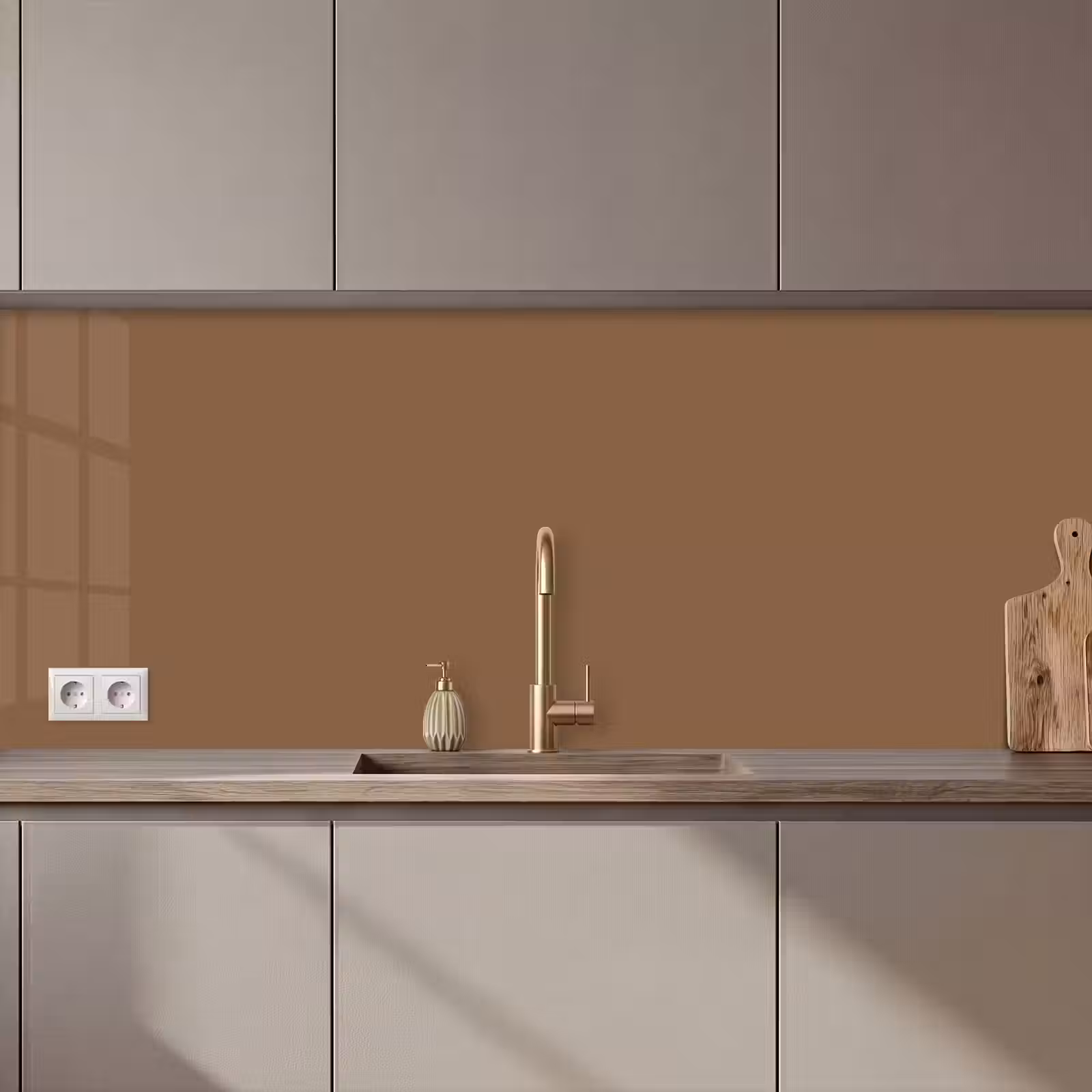 Keuken achterwand - Soft - Walnut - Bruin — 1