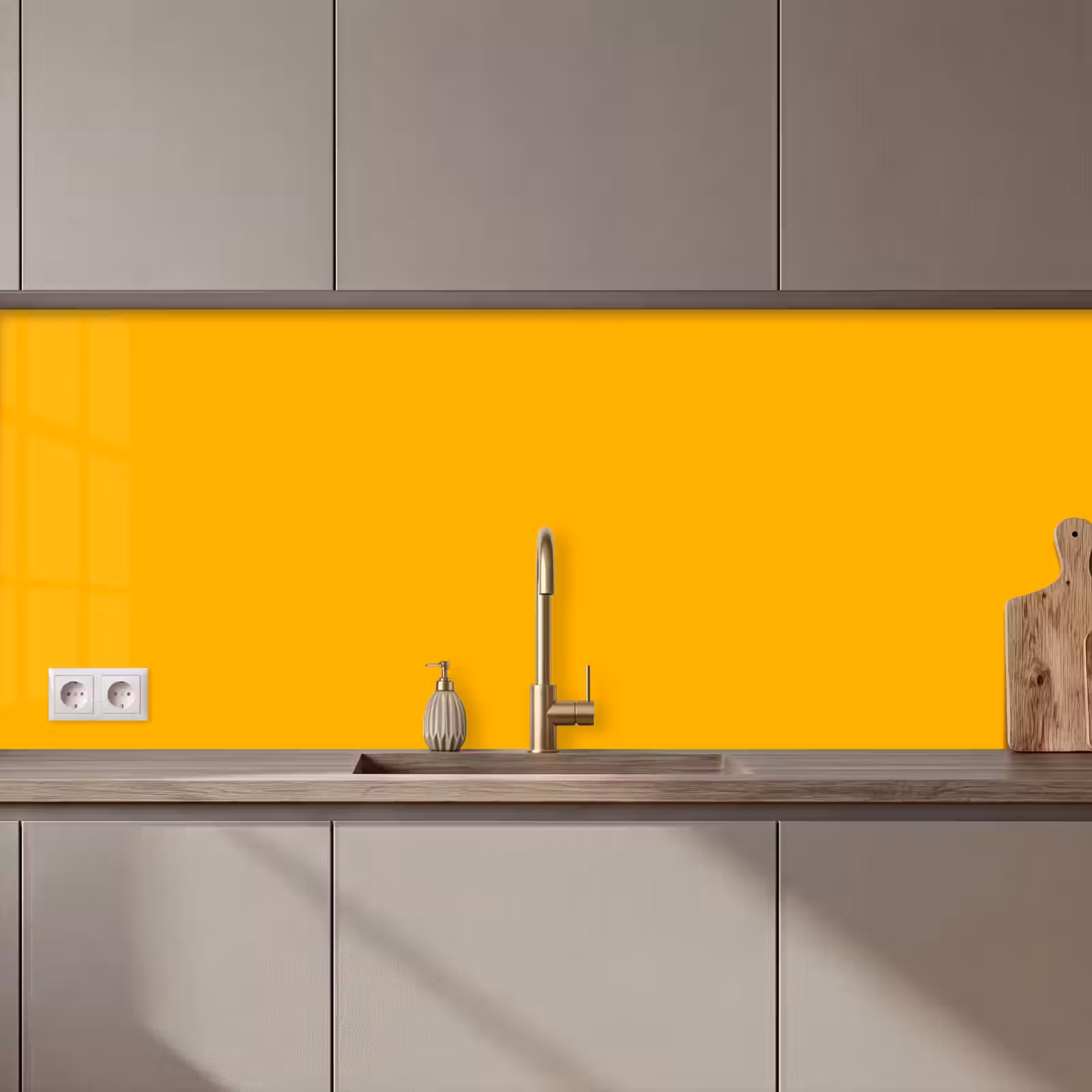 Keuken achterwand - Vivid - Amber - Geel — 1