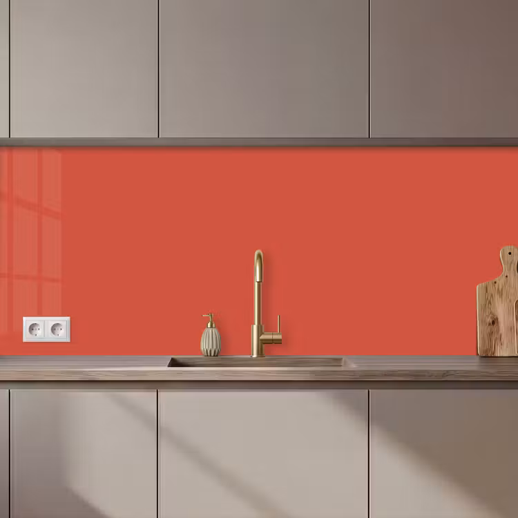 Keuken achterwand - Brick - Red - Rood — 1