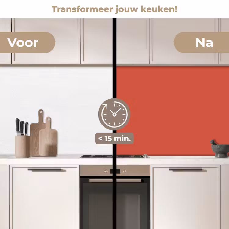 Keuken achterwand - Brick - Red - Rood — 3