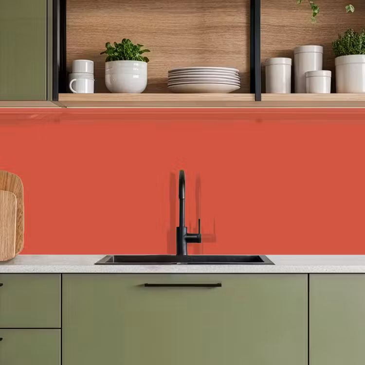 Keuken achterwand - Brick - Red - Rood — 8