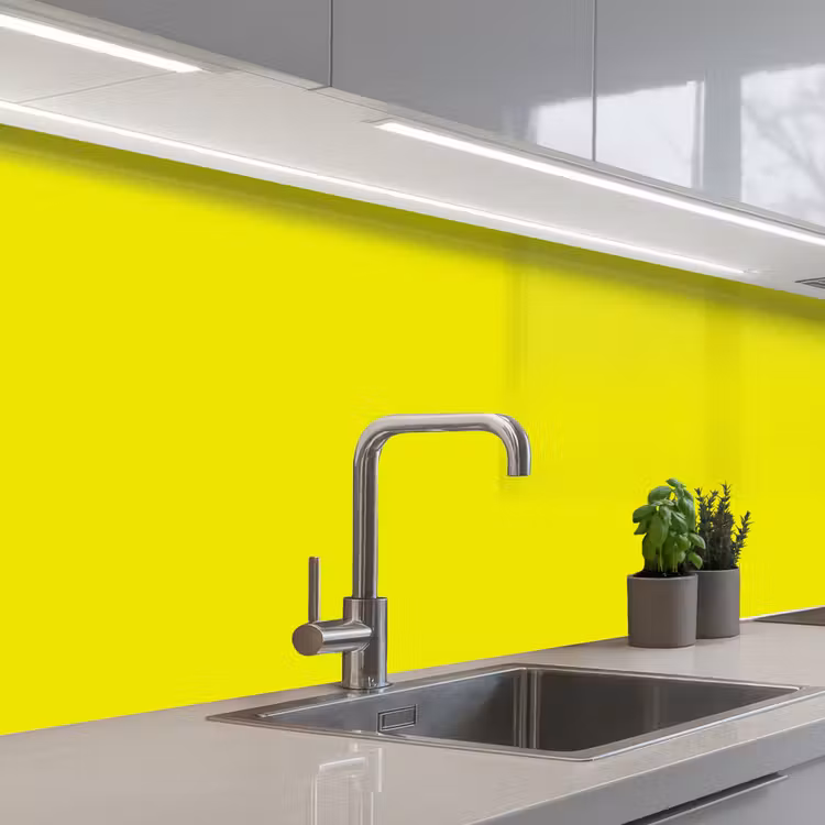 Keuken achterwand - Bright - Canary - Geel — 2